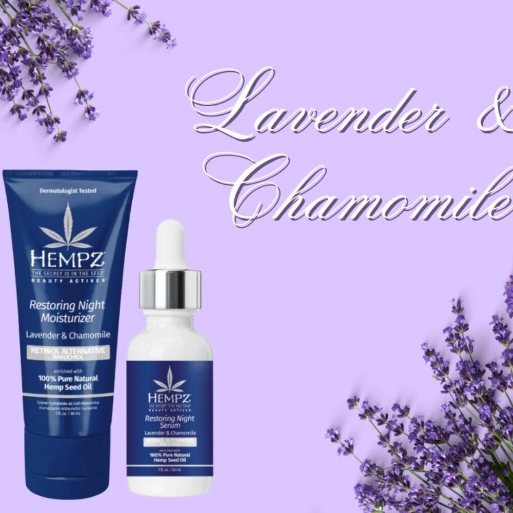 Hempz Lavender & Chamomile Restoring Night Duo